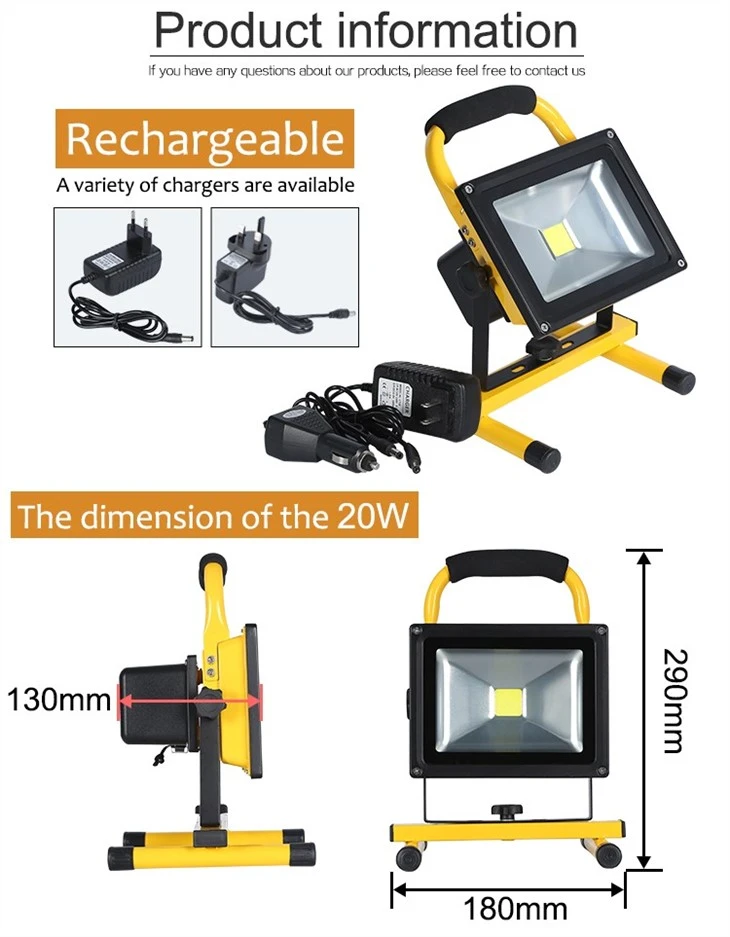 battery powered outdoor flood lights