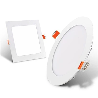 Luz de techo cuadrada blanca con panel LED