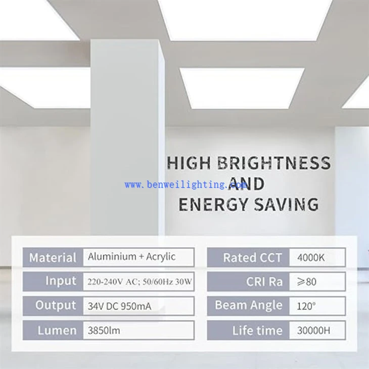 Led Flat Panel Light 220-277V 5700K