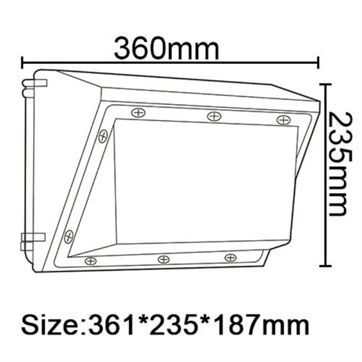 Outdoor Waterproof Aluminum LED Wall Pack Light high quality
